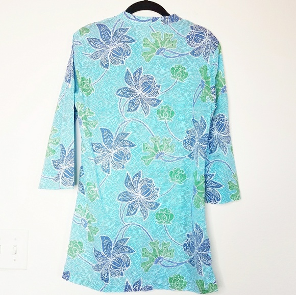 J. MCLAUGHLIN Floral Print Tunic Top S. - Picture 2 of 6